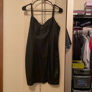 Free people faux leather dress